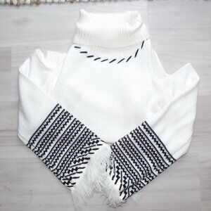 EUC Venus Cold Shoulder Aztec Print sweater